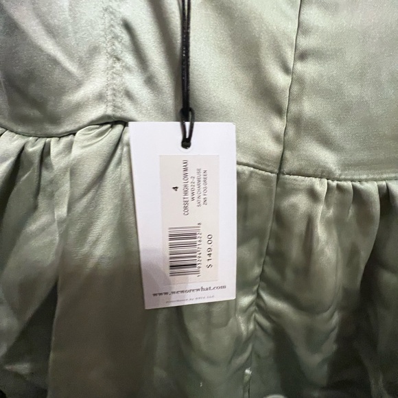 WeWoreWhat green high low dress - Picture 6 of 10